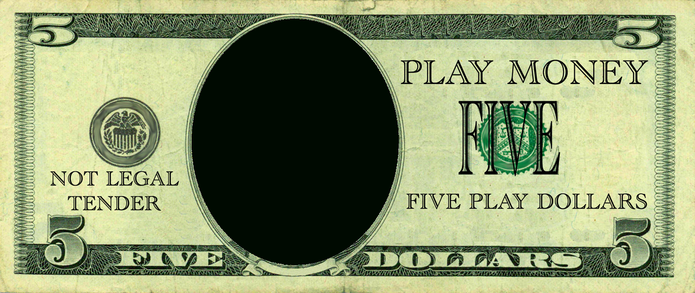 Realistic Play Money Templates | Free Printable Play Money Templates - Free Printable Dollar Bill Template