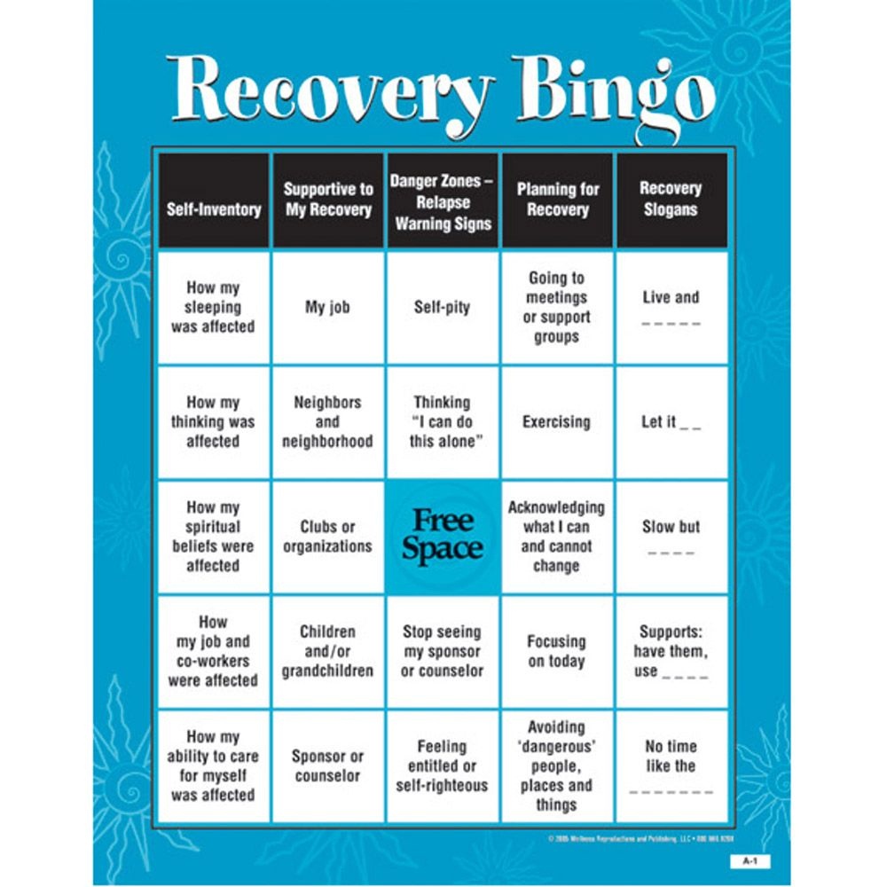 Recovery Bingo! Game For Adults | Addiction &amp;amp; Recovery | Addiction - Free Printable Recovery Games
