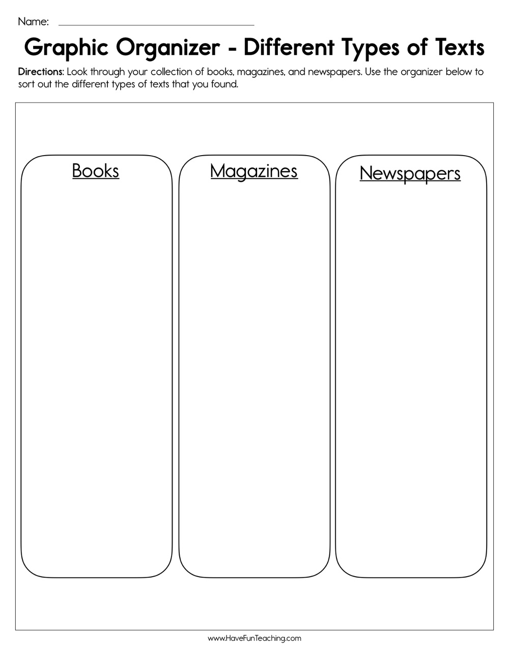 Resources | Have Fun Teaching - Free Printable Compare And Contrast Graphic Organizer