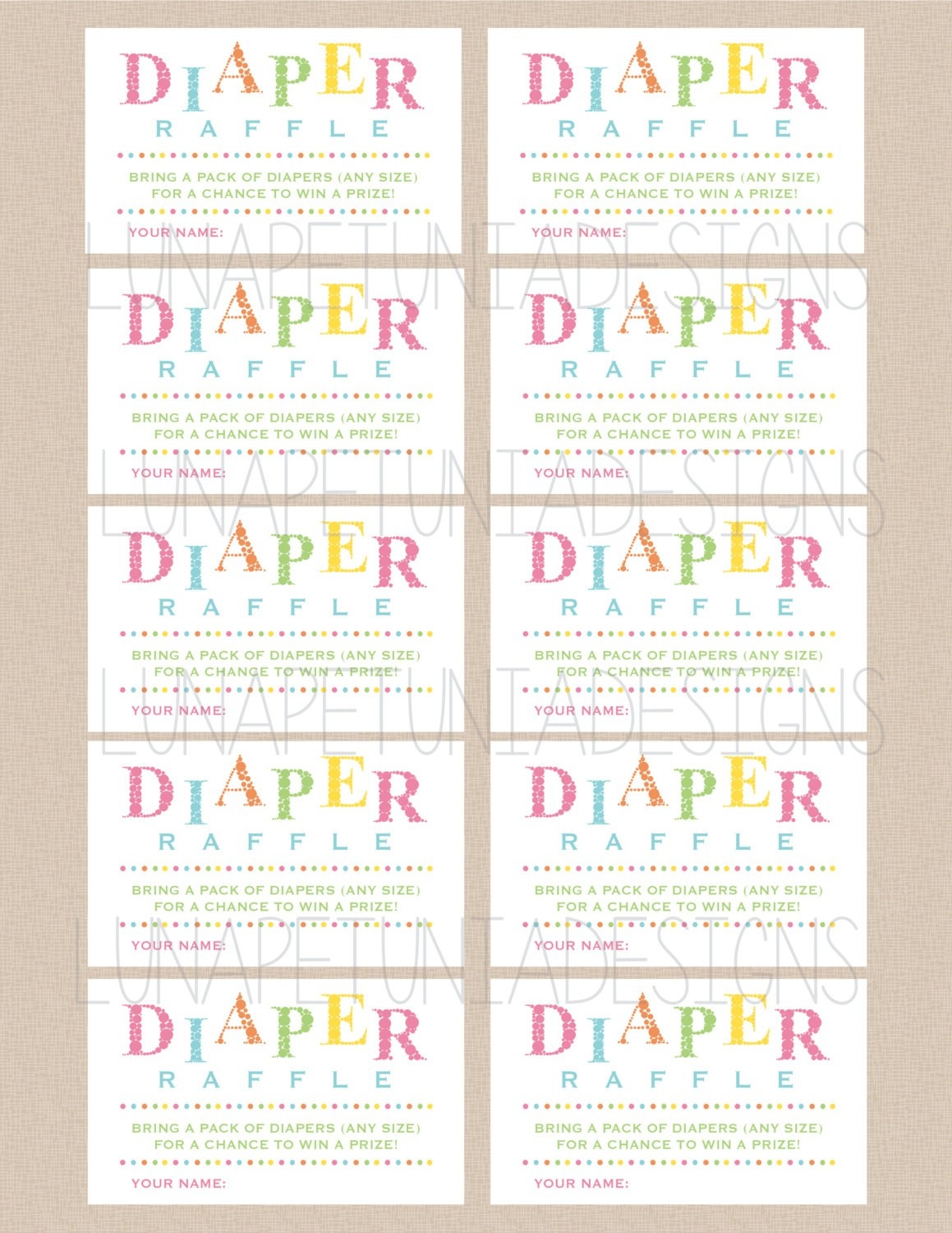 Review Free Printable Diaper Raffle Tickets For Baby Shower - Ideas - Diaper Raffle Free Printable