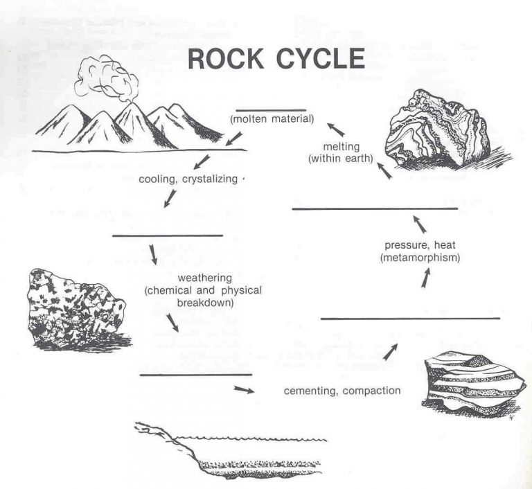 Rock Cycle Diagram Diagram Link Rock Cycle Worksheets Free