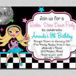 Rock Star Birthday Invitation Disco Rock Star Birthday Party | Etsy   Free Printable Karaoke Party Invitations