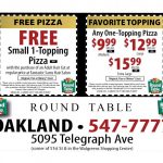 Round Table Pizza Deals | Deoverslag   Free Printable Round Table Pizza Coupons