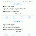 Rounding Number Worksheets Challenges 4 | Math | Rounding Decimals   Free Printable 4Th Grade Rounding Worksheets