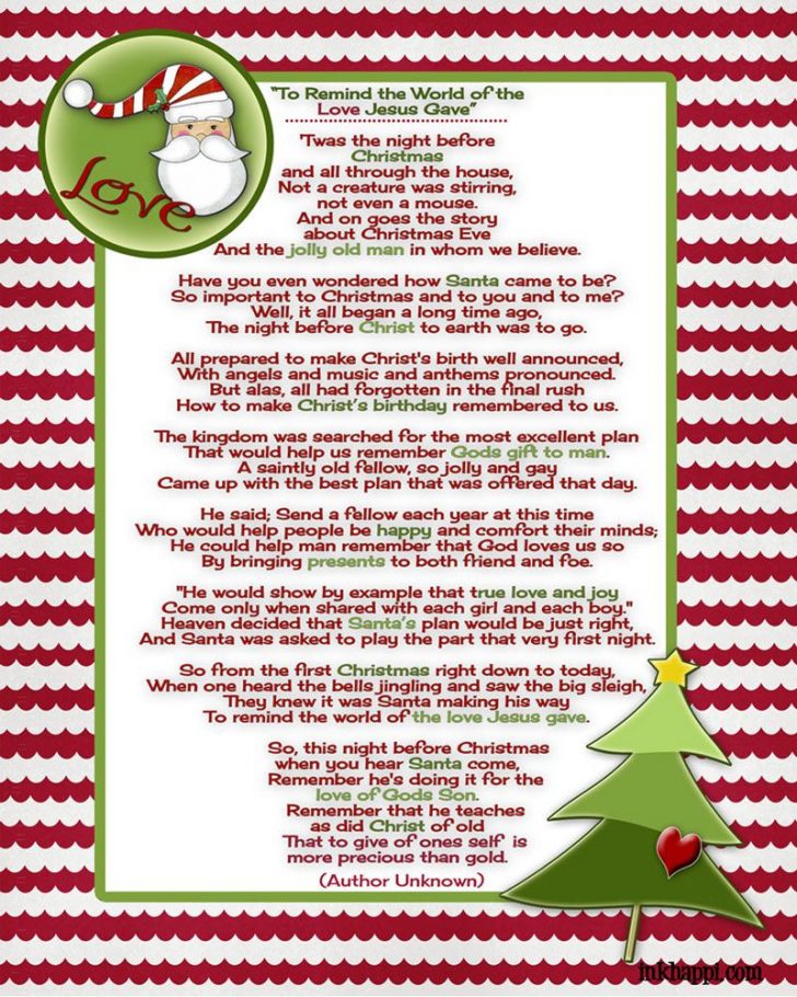 Free Printable Christian Christmas Poems