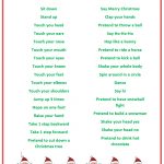 Santa Says Game For Christmas Parties {Free Printable} | Holidays   Free Holiday Games Printable