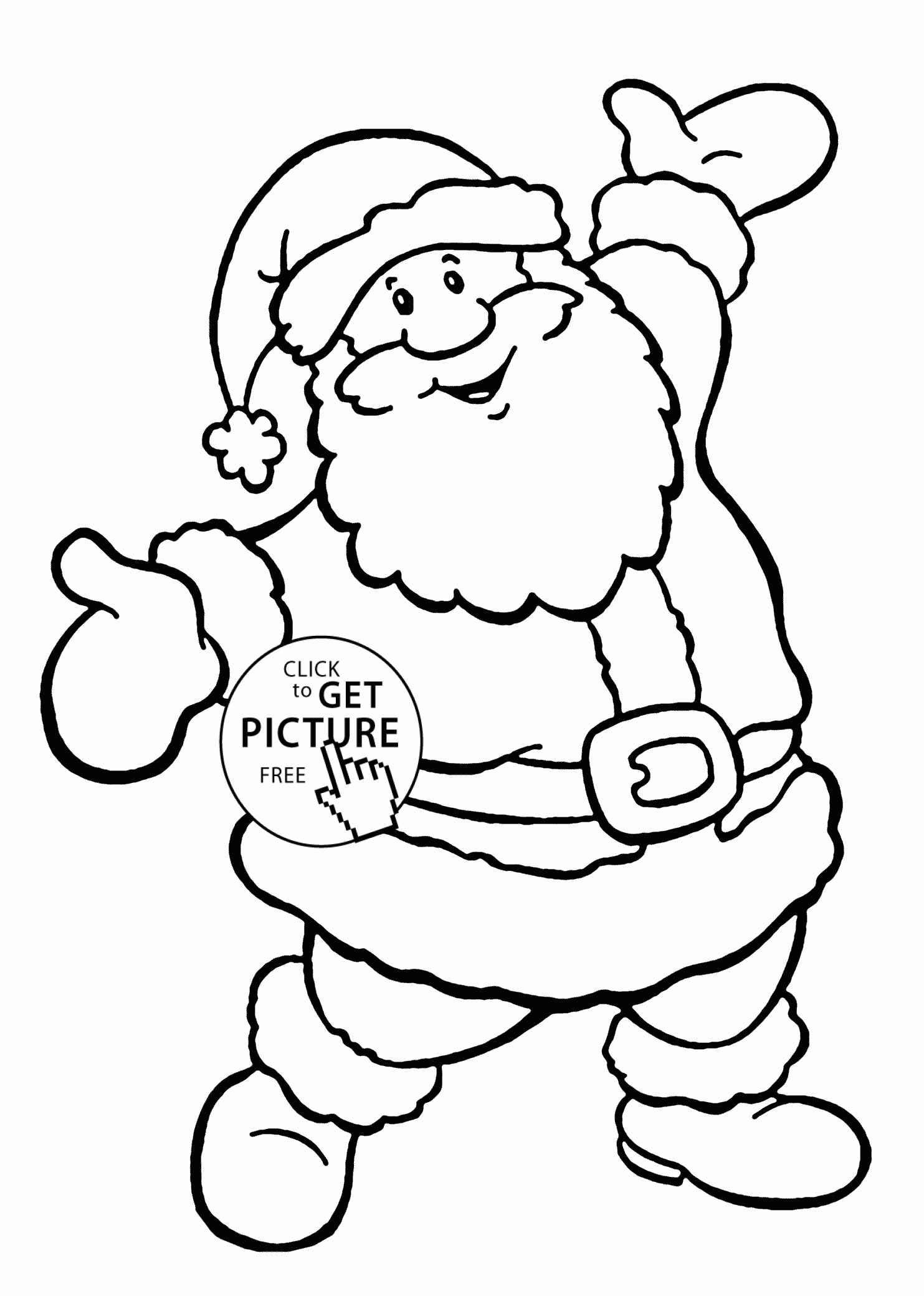 Santas Christmas Coloring Book | Chrismast And New Year - Xmas Coloring Pages Free Printable