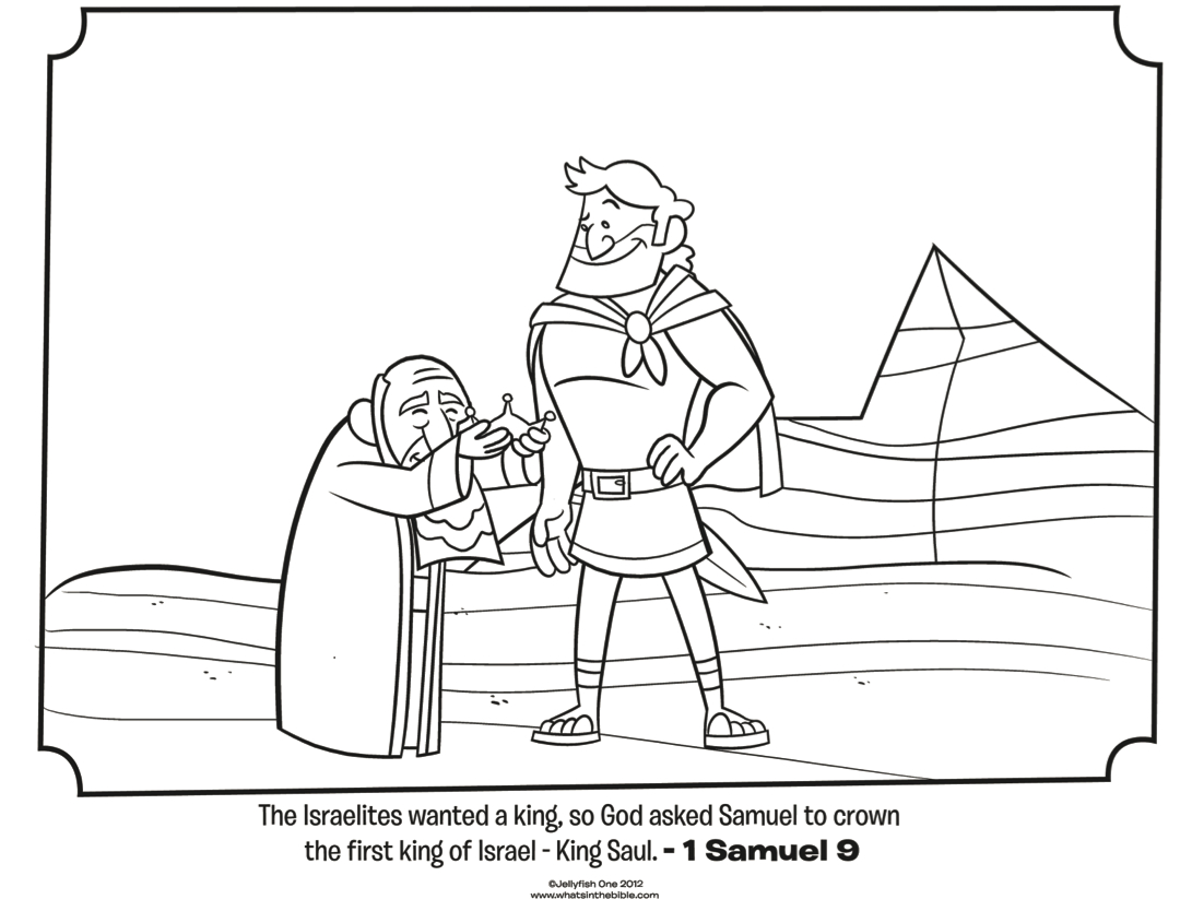 Saul And Samuel - Bible Coloring Pages | What&amp;#039;s In The Bible? - Free Printable Bible Characters Coloring Pages