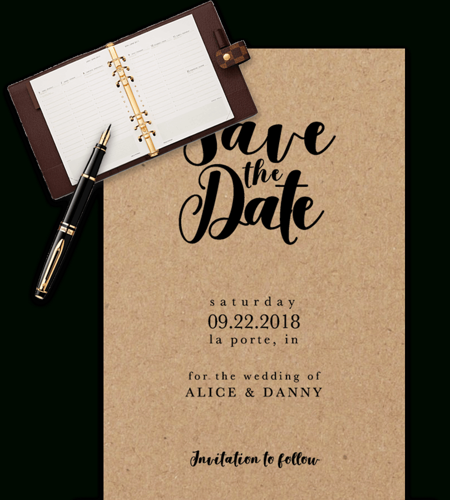 Save The Date Templates For Word [100% Free Download] - Free Printable Save The Date Birthday Invitations