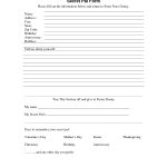 Secret Sister Questionnaire | Secret Pal Form   Download As Pdf   Free Printable Secret Pal Forms