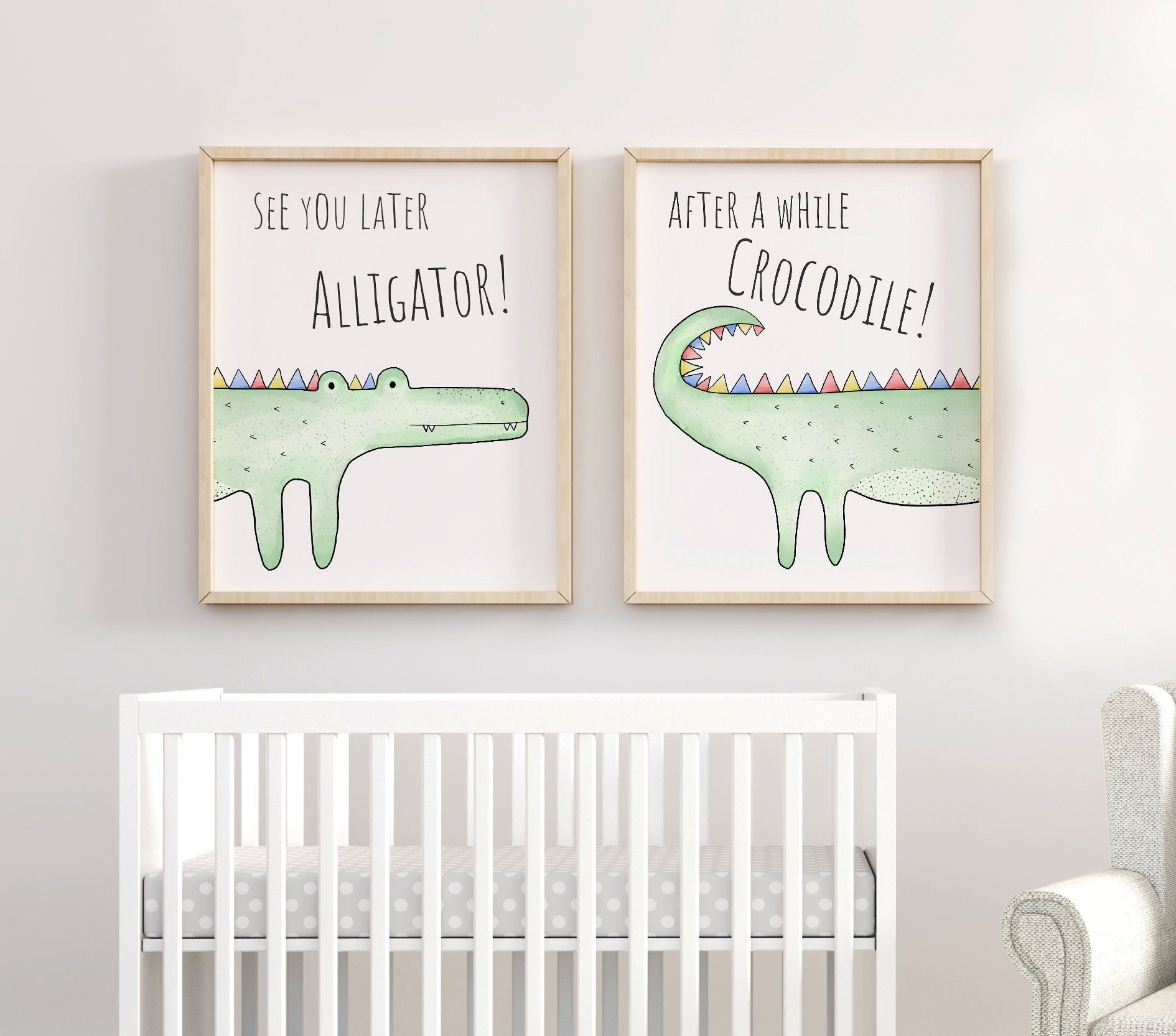 See You Later Alligator Nursery Crocodile Print Nursery Wall | Etsy - See You Later Alligator Free Printable