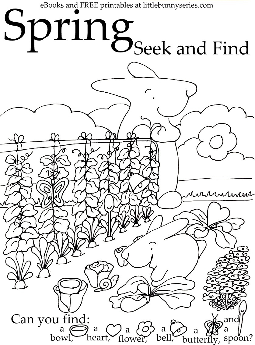 Seek And Finds — Little Bunny Series - Free Printable Seek And Find