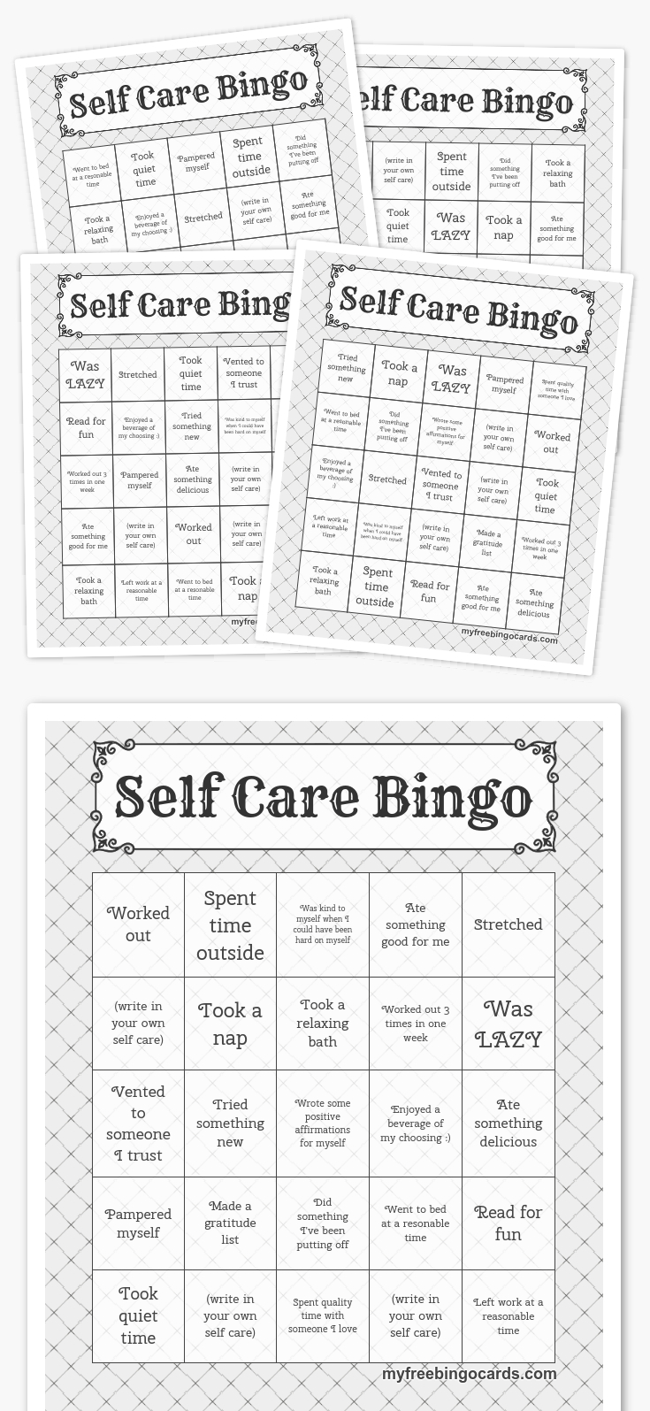 Self Care Bingo So Excited To Roll This Out To My Staff!!! #teachers - Free Printable Self Esteem Bingo