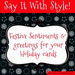 Sentiments And Greetings For Christmas Cards   Free Printable Greeting Card Sentiments
