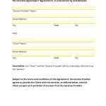 Service Agreement Template | Agreement Sample Templates   Free Printable Service Contract Forms