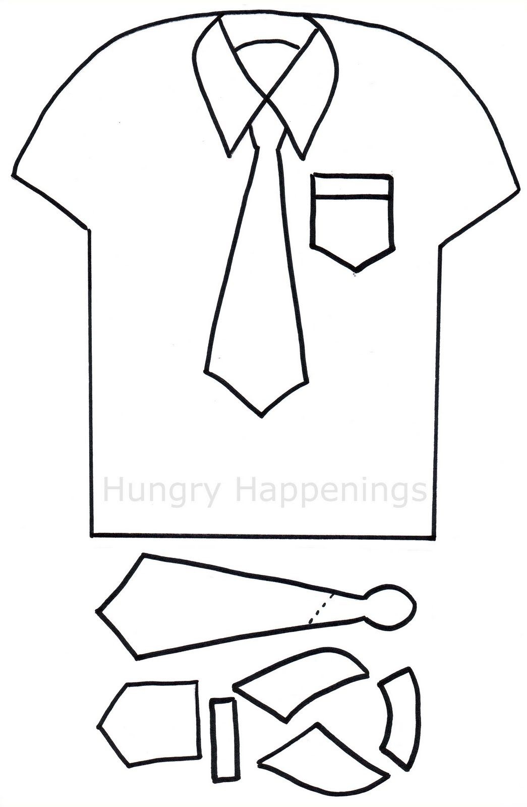 Shirt And Tie Pizza | Craft Ideas | Tie Template, Templates - Free Printable Tie Template