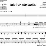 Shut Up And Dance   Walk The Moon   Drum Sheet Music | Drumming   Free Printable Drum Sheet Music