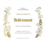 Sideside Gold   Free Retirement & Farewell Party Invitation   Free Printable Retirement Party Flyers