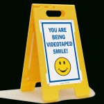 Smile You're On Camera Signs   You Are Being Video Taped   Free Printable Smile Your On Camera