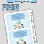 Snowman Poop Bag Topper ~ Free Printable   Free Printable Christmas Bag Toppers Templates
