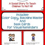 Social Story For Children   No Hitting | Classroom Management   Free Printable Social Stories Making Friends