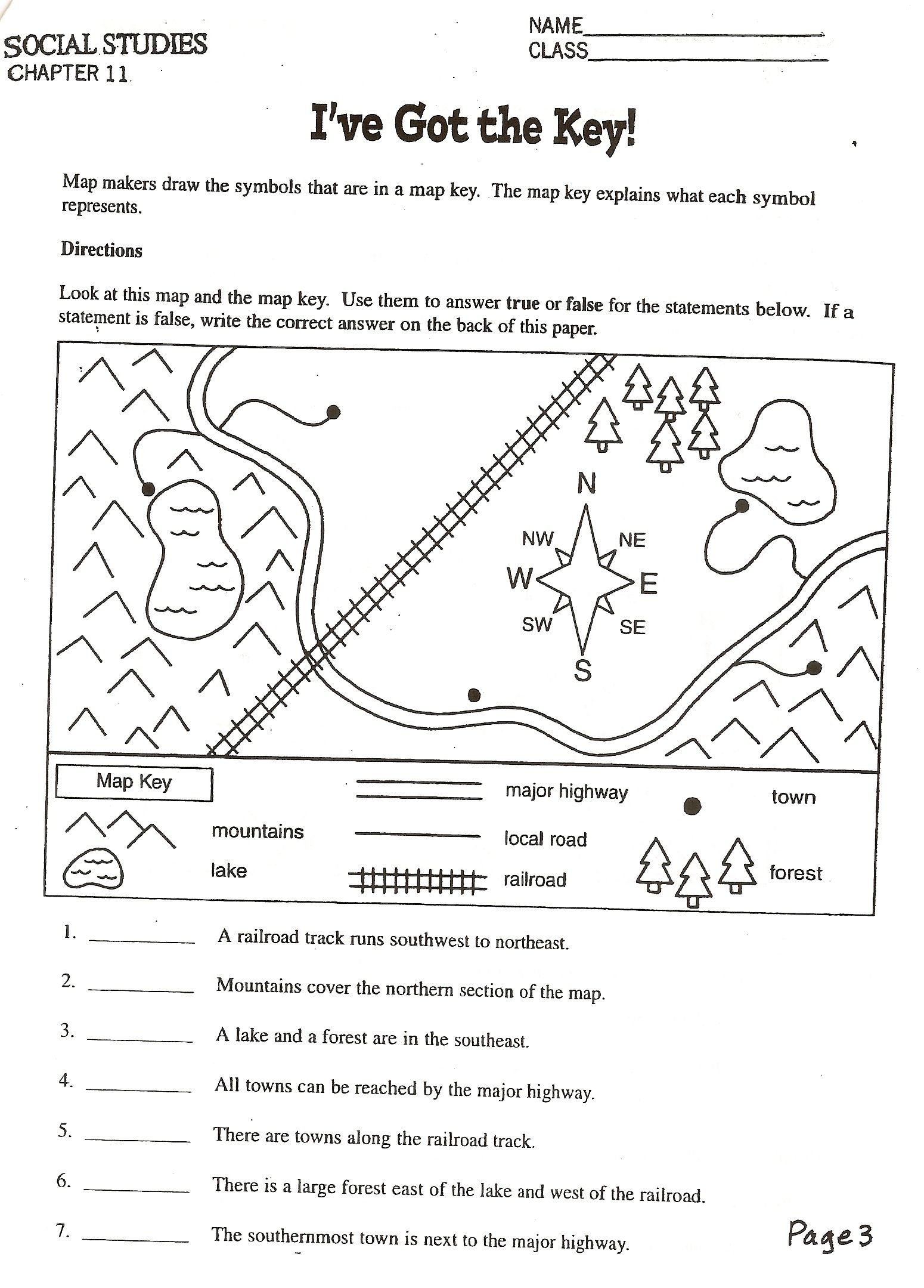 Elementary Social Studies Worksheets
