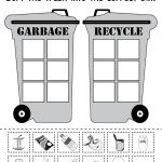 Sorting Trash   Earth Day Recycling Worksheets (4 Free Printable   Free Printable Recycling Worksheets