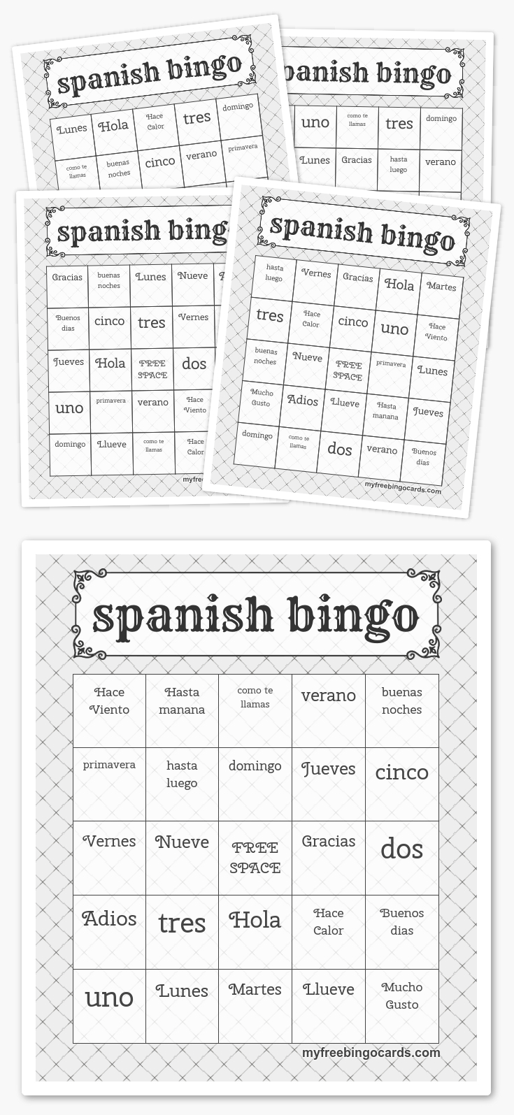 Spanish Bingo | Paises Latinos | Free Printable Bingo Cards, Bingo - Free Printable Spanish Bingo Cards