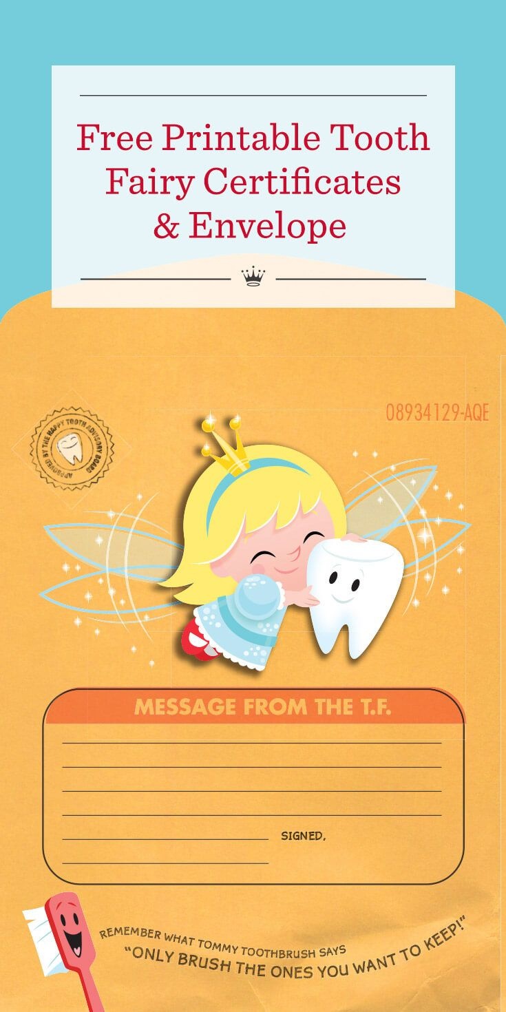 Special Delivery From The Tooth Fairy: Printable Tooth Fairy - Free Printable Tooth Fairy Letter And Envelope