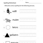 Spelling Practice Worksheet   Free Printable Educational Worksheet   Free Printable Spelling Practice Worksheets