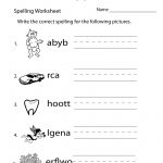 Spelling Test Worksheet   Free Printable Educational Worksheet   Free Printable Spelling Practice Worksheets
