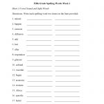 Spelling Worksheets | Fifth Grade Spelling Worksheets   Free Printable Spelling Worksheets For 5Th Grade