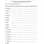 Spelling Worksheets | Fourth Grade Spelling Worksheets   Free Printable Spelling Practice Worksheets