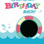Splish Splash   Free Printable Summer Party Invitation Template   Free Printable Water Park Birthday Invitations
