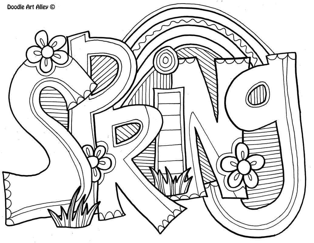 Spring Coloring Pages - Doodle Art Alley - Spring Coloring Sheets Free Printable