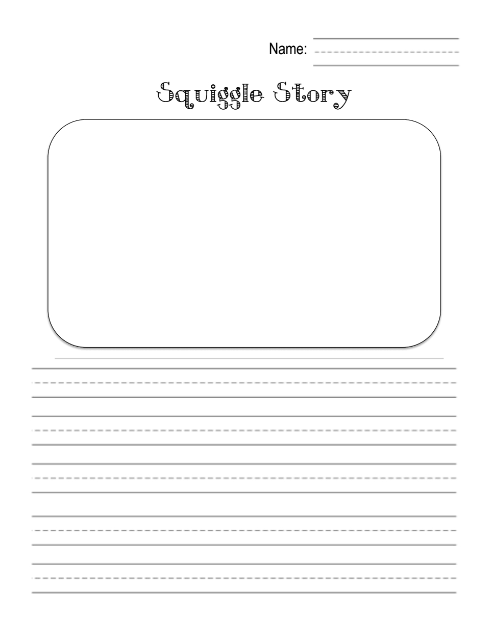 Squiggle Story 1.pdf | All The Kindergarten Writing Ideas I Want To - Free Squiggle Story Printable