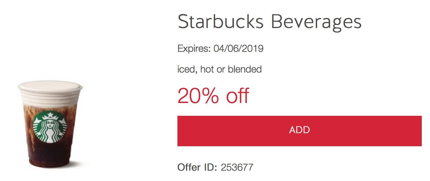 Starbucks™ Coupons (Free) - Starbuck Printable Coupons (&amp;amp; Deals) - Free Starbucks Coupon Printable