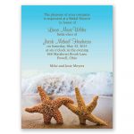 Starfish   Petite Bridal Shower Invitation   Free Printable Beach Theme Bridal Shower Invitations