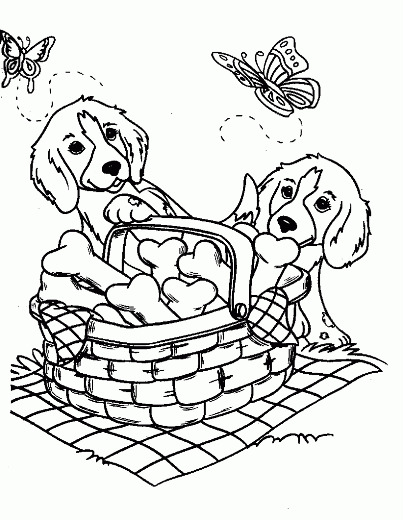 Colouring Pages Dogs Free Printable Free Printable