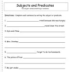 Subject And Predicate Worksheet | 2Rs 1.3 Henry And Mudge | Subject   Free Printable Subject Predicate Worksheets 2Nd Grade