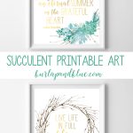 Succulent Arrangements {Free Printable Succulent Wall Art} | Burlap+   Free Printable Art