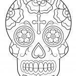 Sugar Skulls Coloring Pages | Free Coloring Pages   Free Printable Sugar Skull Coloring Pages