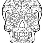 Sugar Skulls Coloring Pages | Free Coloring Pages   Free Printable Sugar Skull Coloring Pages