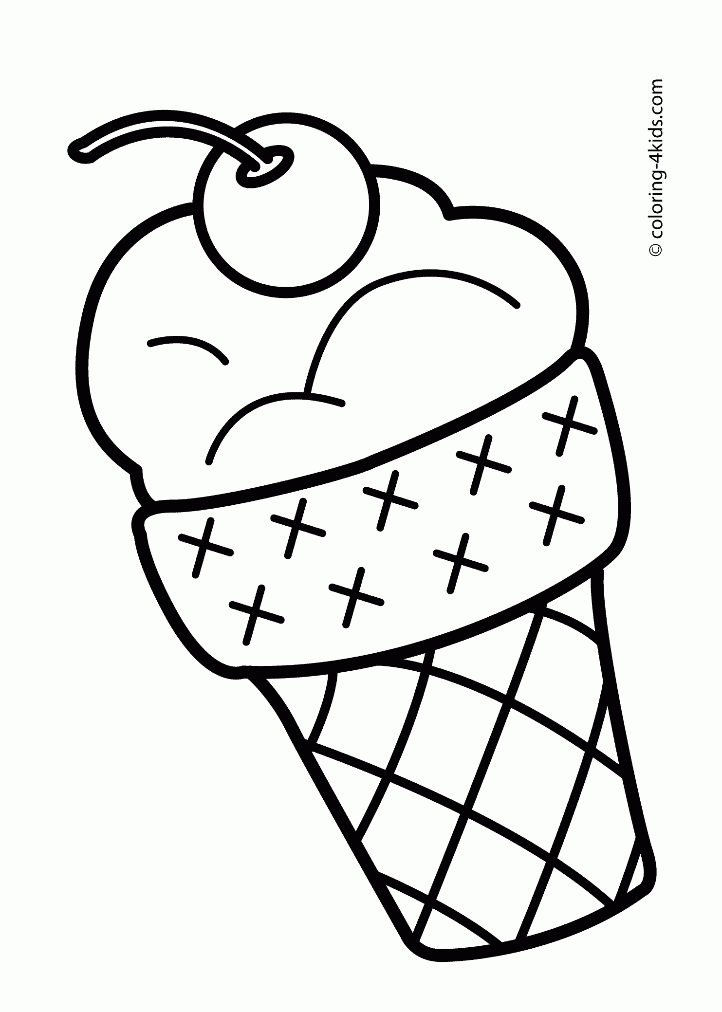 Summer Coloring Pages With Ice Cream For Kids, Seasons Coloring - Free Printable Summer Coloring Pages For Adults