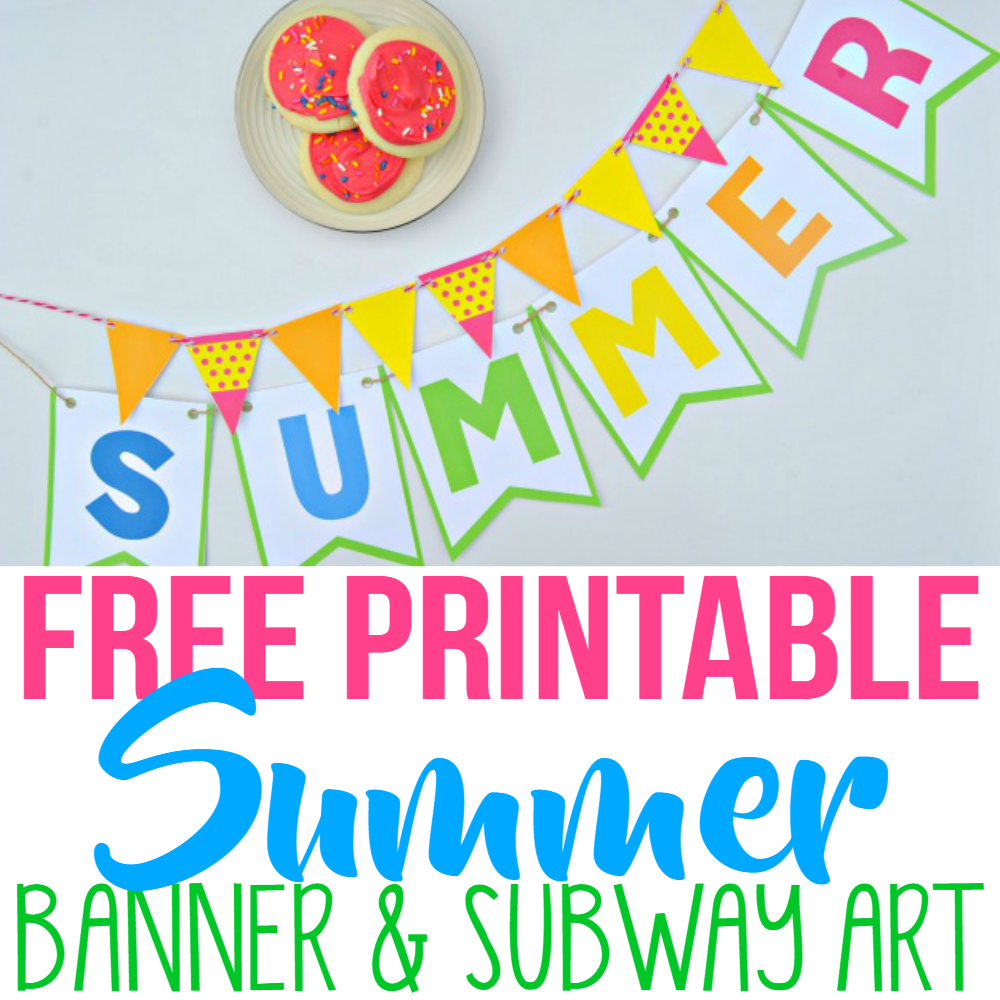 Summer Party Decor With Free Printables - Simple Made Pretty - Free Printable Summer Pictures