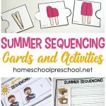 Summer Sequencing Cards For Preschoolers | Free Homeschool   Free Printable Sequencing Cards For Preschool