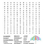 Summer Word Search Free Printable | Games | Summer Words, Activity – Free Printable Word Finds