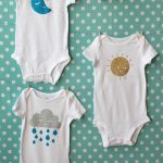 Sun, Moon, And Cloud Iron Ons For Baby Onesies   Lia Griffith   Free Printable Onesies