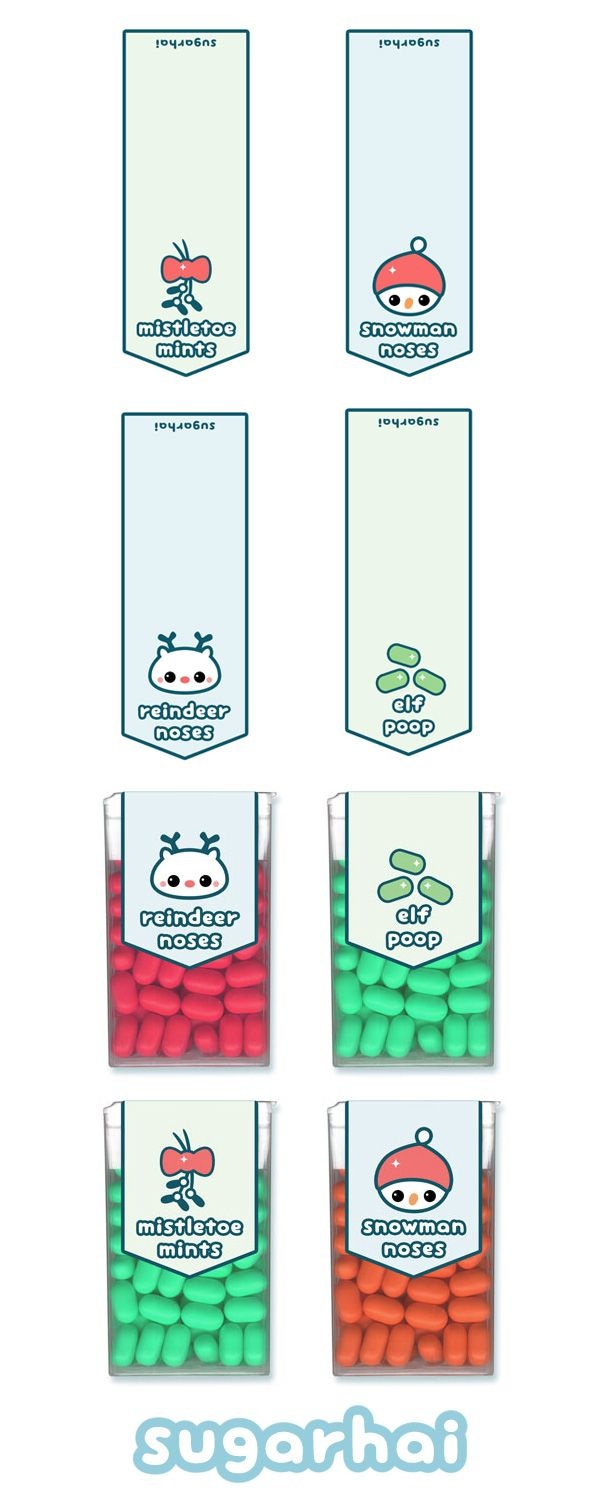 Super Cute Free Printable Holiday Tic Tac Labels Including Mistletoe - Free Printable Tic Tac Labels