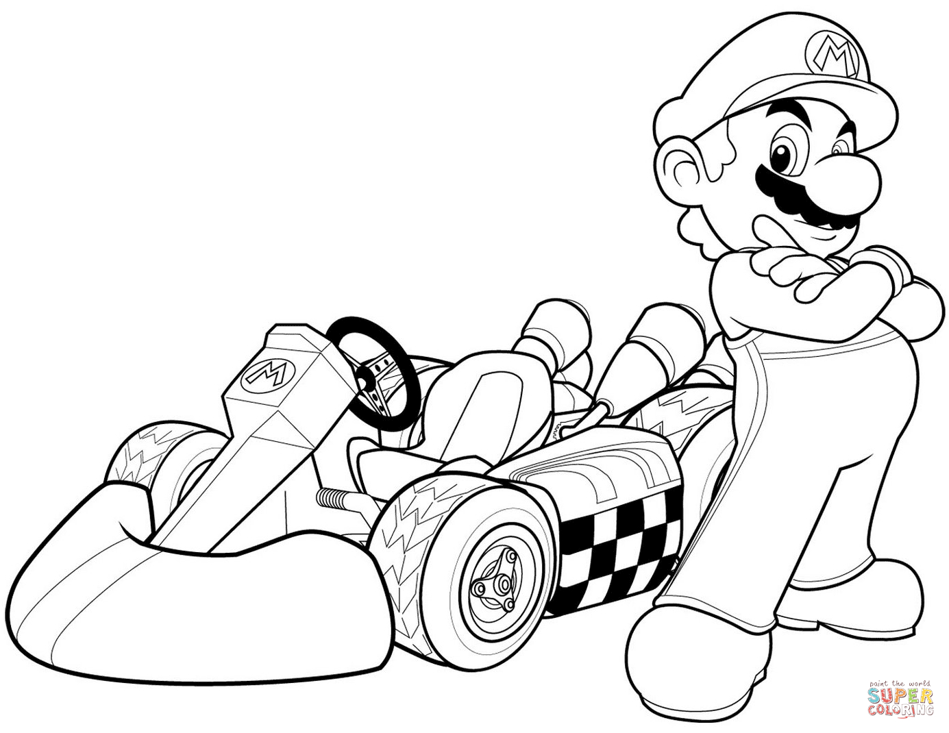 189 Cartoon Super Mario Bros Coloring Pages To Print with disney character